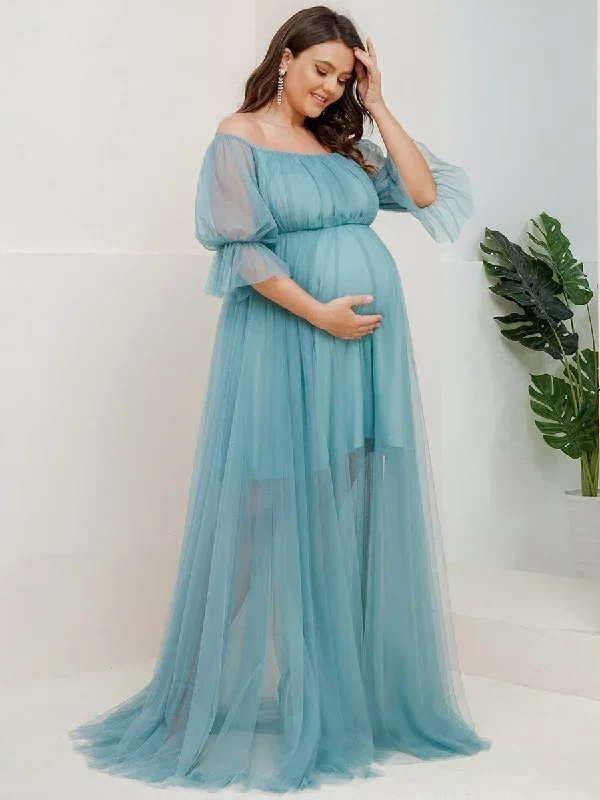 plus-size-off-shoulder-tulle-double-skirt-maxi-maternity-dress-ey20862