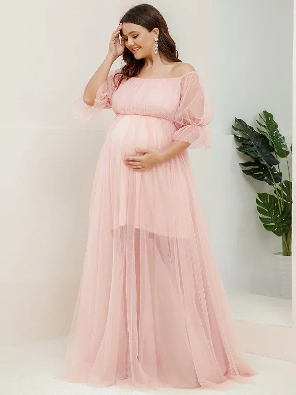 plus-size-off-shoulder-tulle-double-skirt-maxi-maternity-dress-ey20862