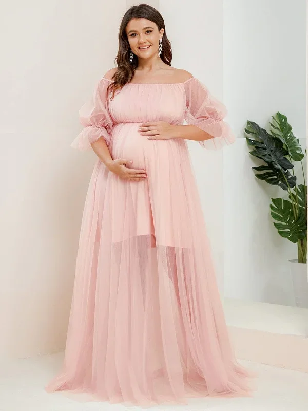 plus-size-off-shoulder-tulle-double-skirt-maxi-maternity-dress-ey20862