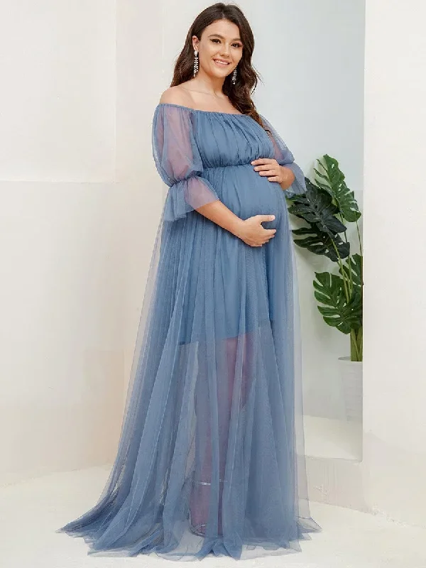 plus-size-off-shoulder-tulle-double-skirt-maxi-maternity-dress-ey20862