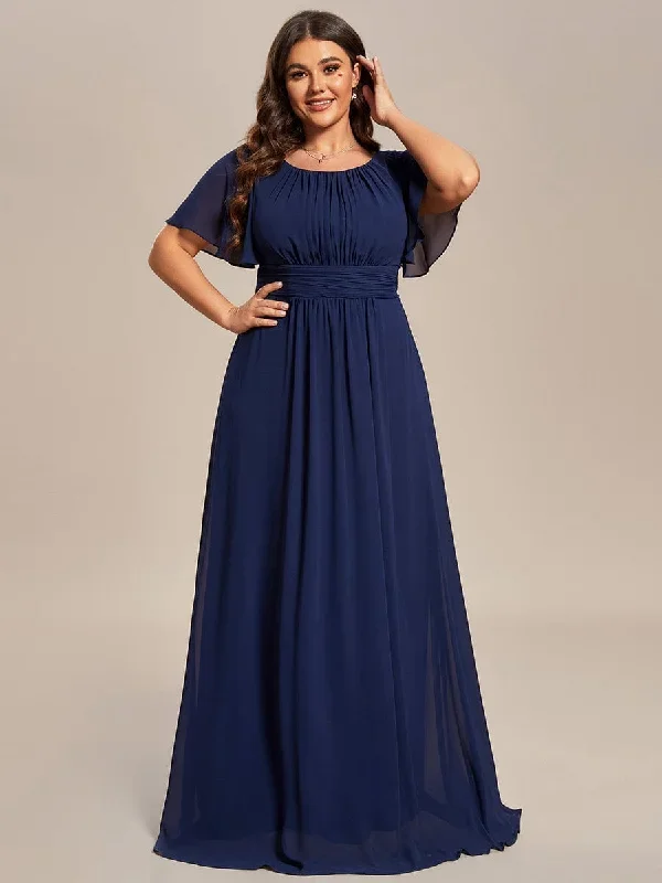 plus-size-simple-chiffon-pleated-a-line-round-neckline-bridesmaid-dress-es01840