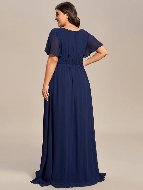 plus-size-simple-chiffon-pleated-a-line-round-neckline-bridesmaid-dress-es01840