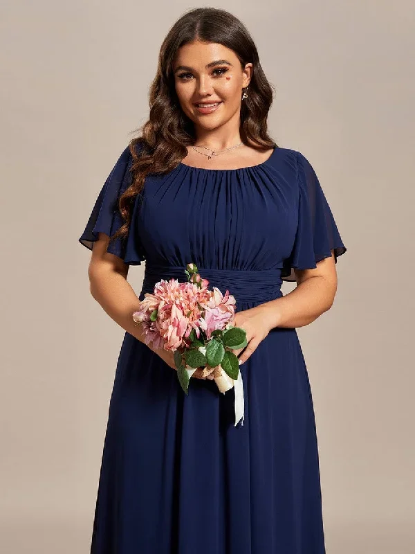 plus-size-simple-chiffon-pleated-a-line-round-neckline-bridesmaid-dress-es01840