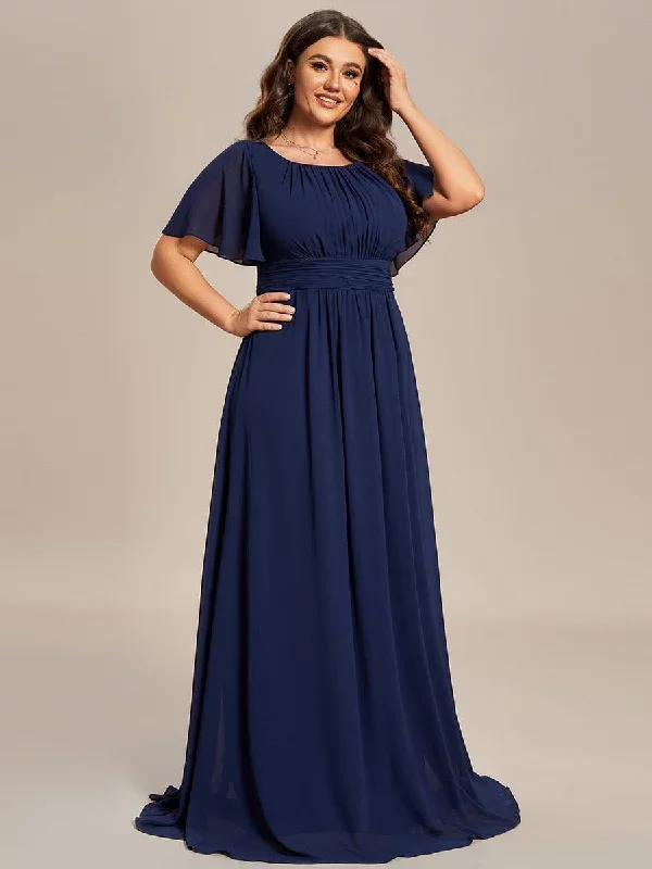 plus-size-simple-chiffon-pleated-a-line-round-neckline-bridesmaid-dress-es01840