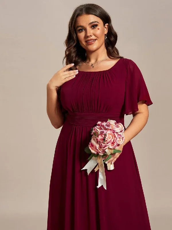 plus-size-simple-chiffon-pleated-a-line-round-neckline-bridesmaid-dress-es01840