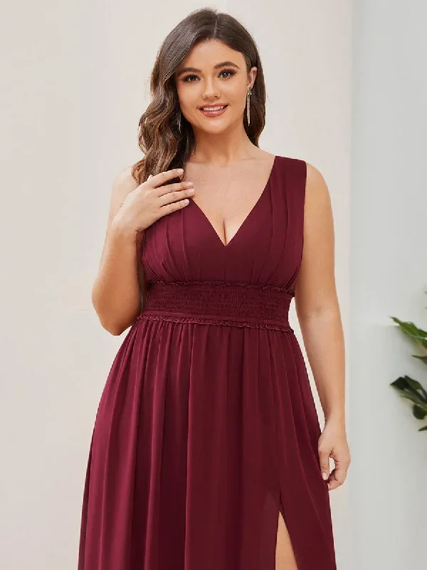 plus-size-v-neck-sleeveless-pleated-chiffon-evening-dress-es01405