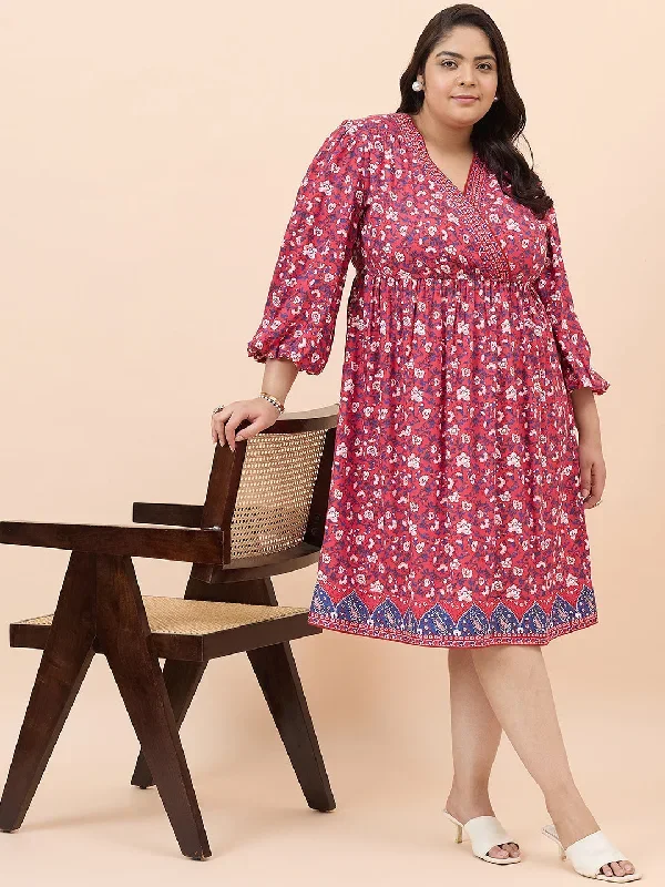 red-floral-border-print-wrap-midi-dress-fp-28