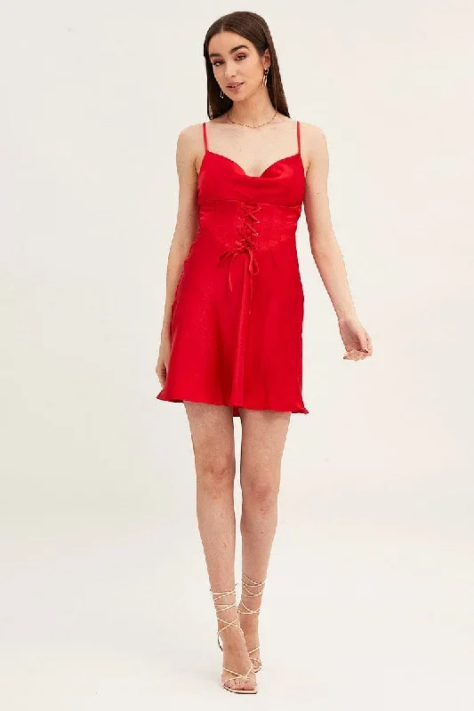 red-mini-dress-sleeveless-cowl-neck-corset-waist-satin-ed0046-36cb