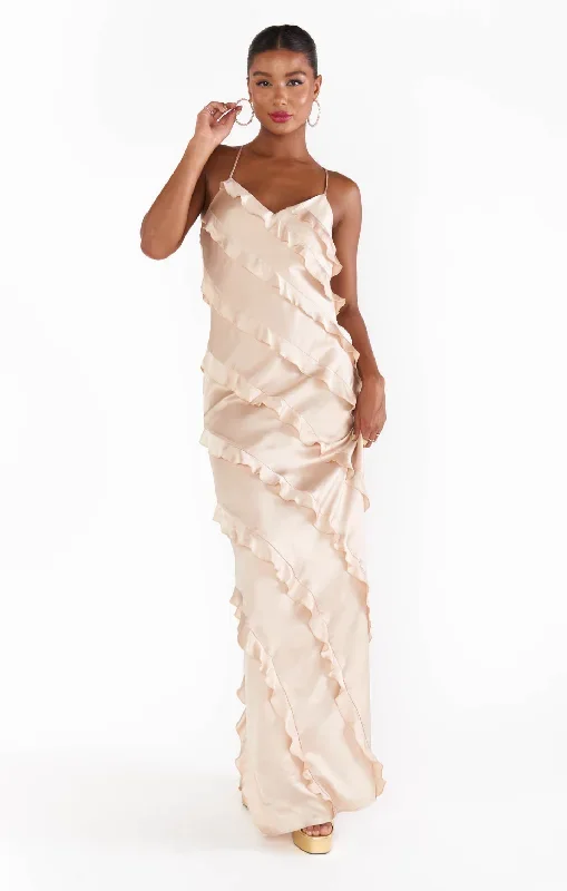 romance-ruffle-dress-champagne-luxe-satin