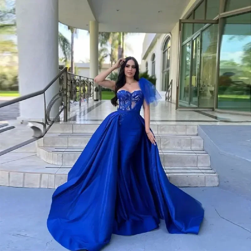 royal-blue-dubai-evening-dresses-with-detachable-train-2024-women-elegant-one-shoulder-lace-sleeveless-wedding-prom-gown-vestido