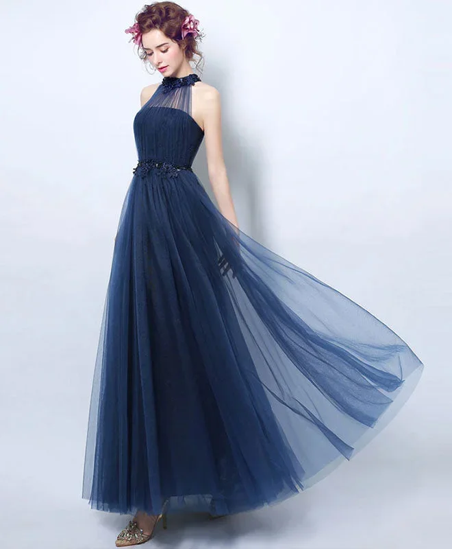 simple-blue-tulle-tea-long-prom-dress-blue-evening-dress