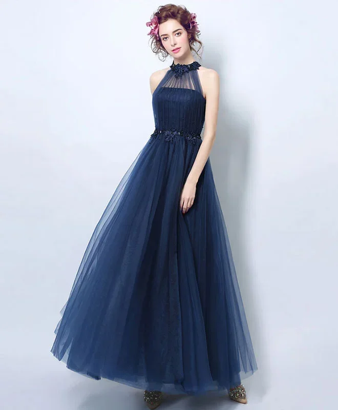 simple-blue-tulle-tea-long-prom-dress-blue-evening-dress