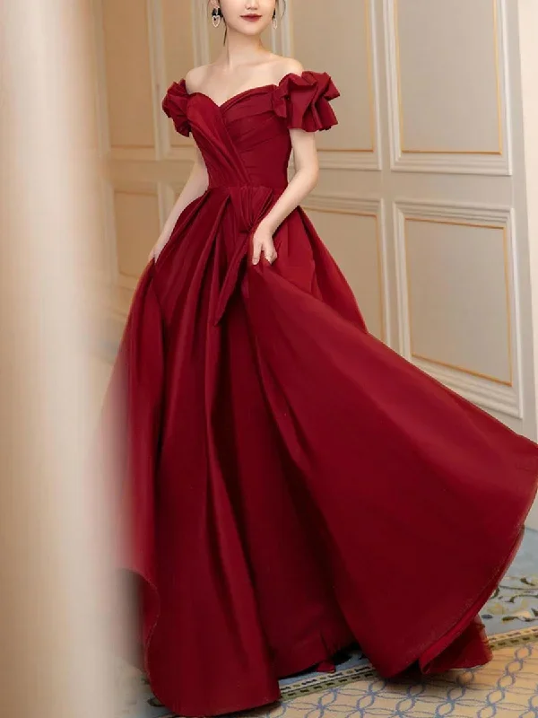 simple-burgundy-satin-long-prom-dress-burgundy-bridesmaid-dress-2