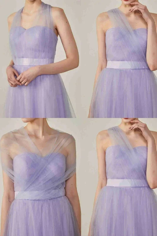 simple-lavender-strapless-tulle-mismatch-bridesmaid-dress