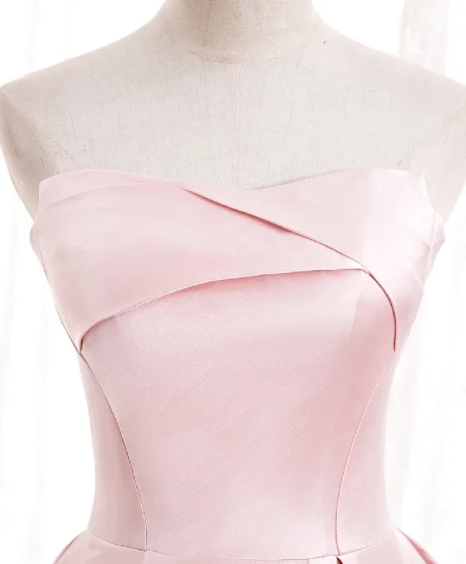 simple-pink-satin-long-prom-dress-pink-bridesmaid-dress