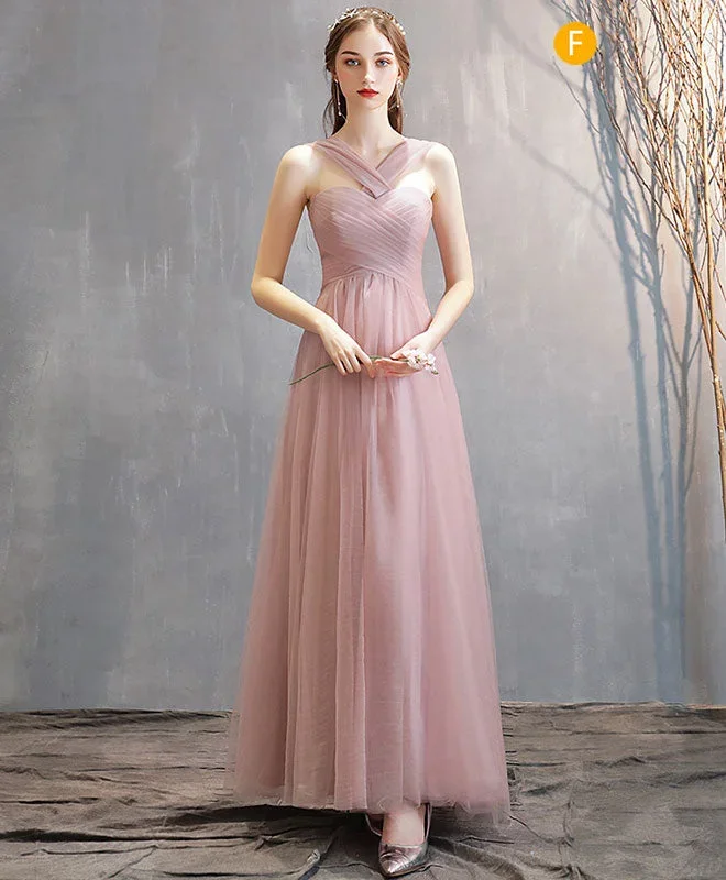 simple-pink-tulle-long-prom-dress-pink-tulle-bridesmaid-dress-1