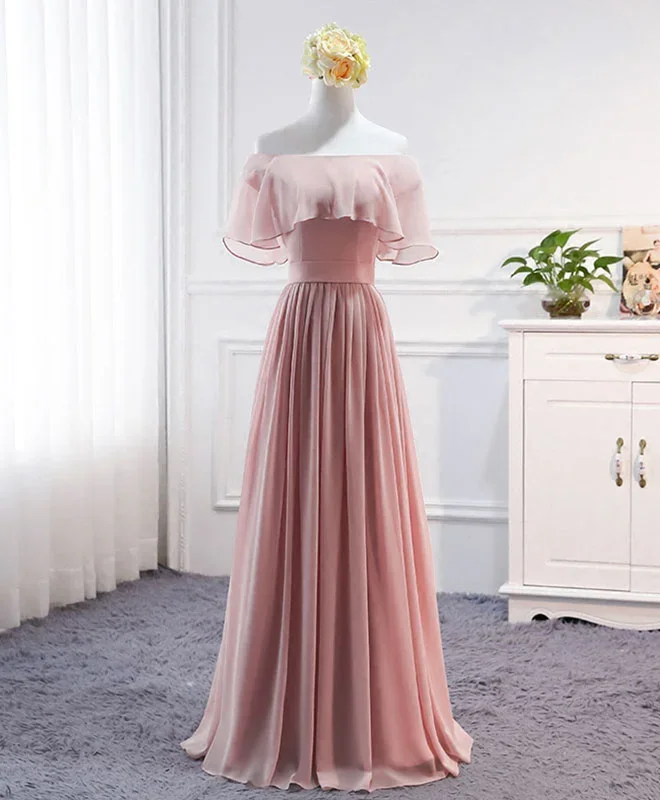 simple-round-neck-chiffon-long-prom-dress-bridesmaid-dress