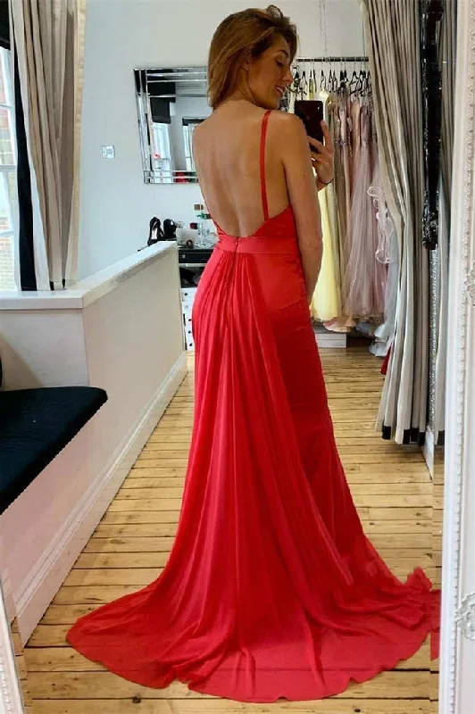 simple-spaghetti-straps-red-long-mermaid-prom-dress