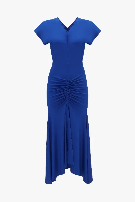 sleeveless-rouched-jersey-dress-in-royal-blue