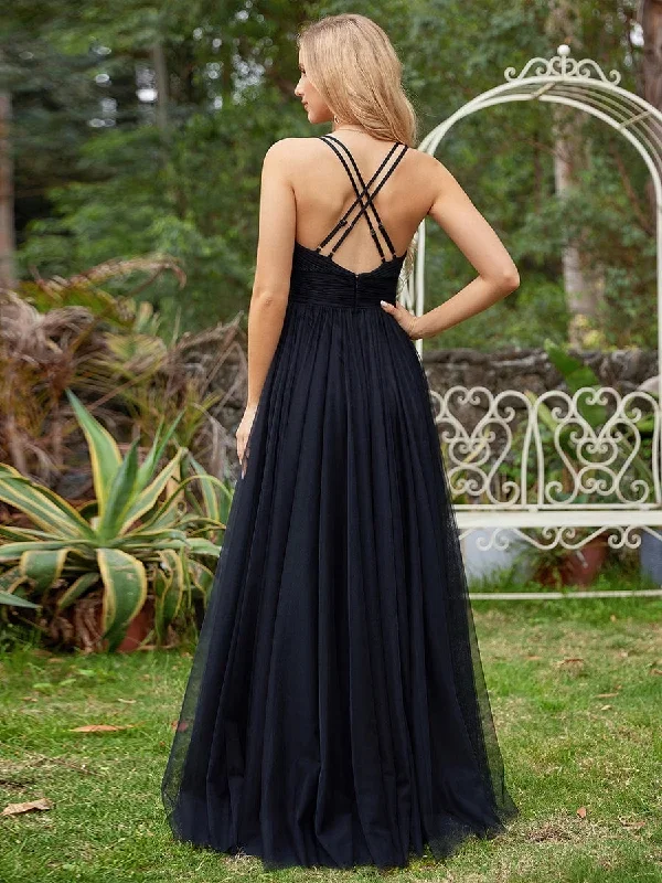 sleeveless-waist-applique-cross-back-straps-tulle-bridesmaid-dress-es01946