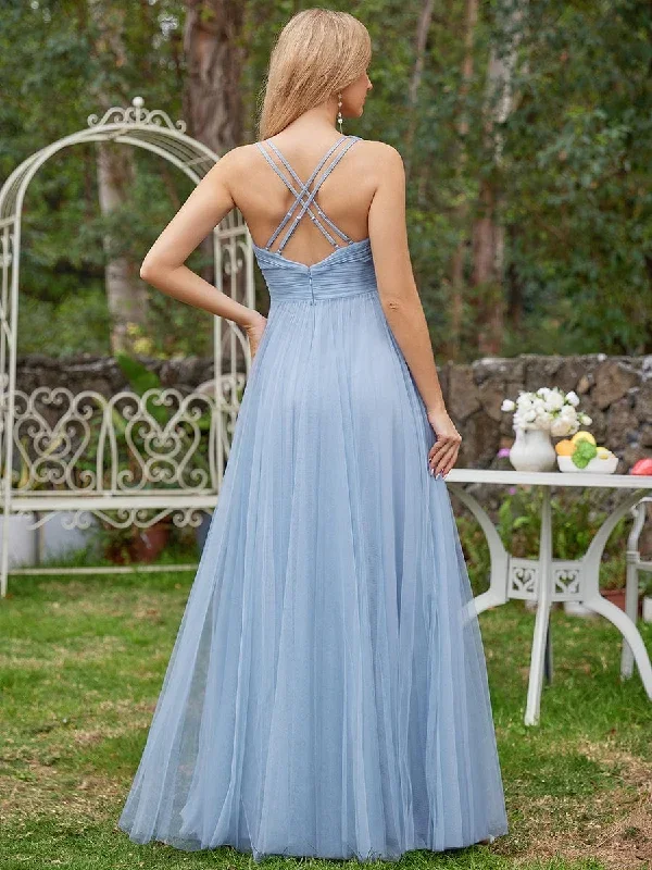 sleeveless-waist-applique-cross-back-straps-tulle-bridesmaid-dress-es01946