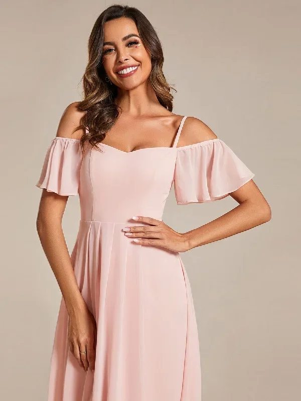 spaghetti-strap-cold-shoulder-chiffon-a-line-midi-wedding-guest-dress-eg02103