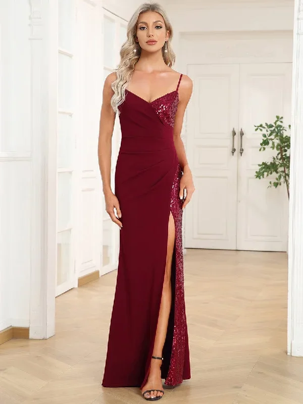 spaghetti-strap-front-slit-bodycon-sequin-evening-dress-ee01597