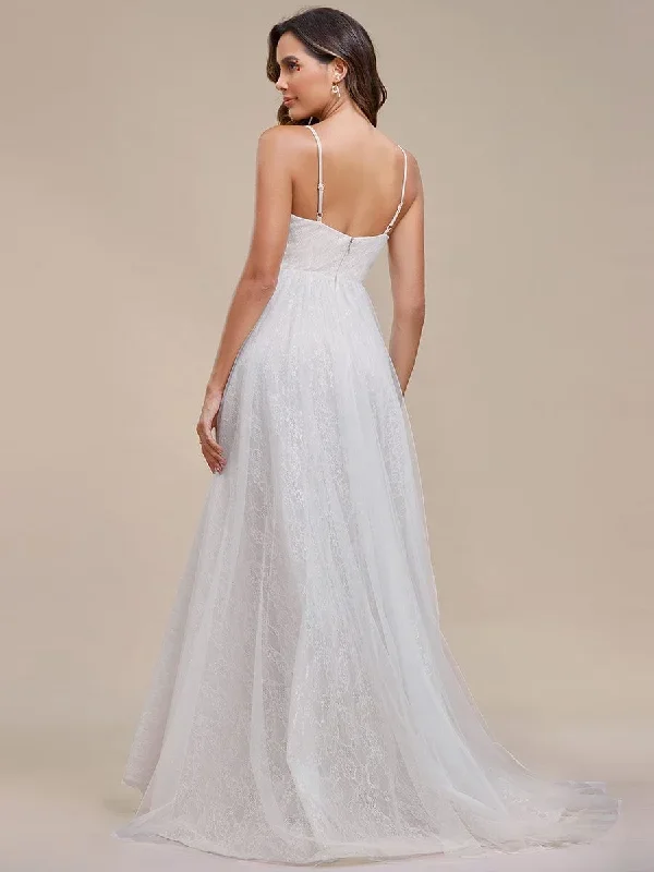 spaghetti-strap-waist-pearl-sweetheart-collar-tulle-wedding-dress-with-lace-eh01688