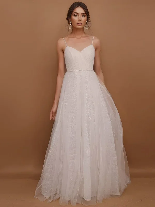 spaghetti-strap-waist-pearl-sweetheart-collar-tulle-wedding-dress-with-lace-eh01688