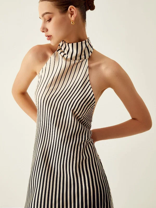 striped-halter-backless-midi-dress