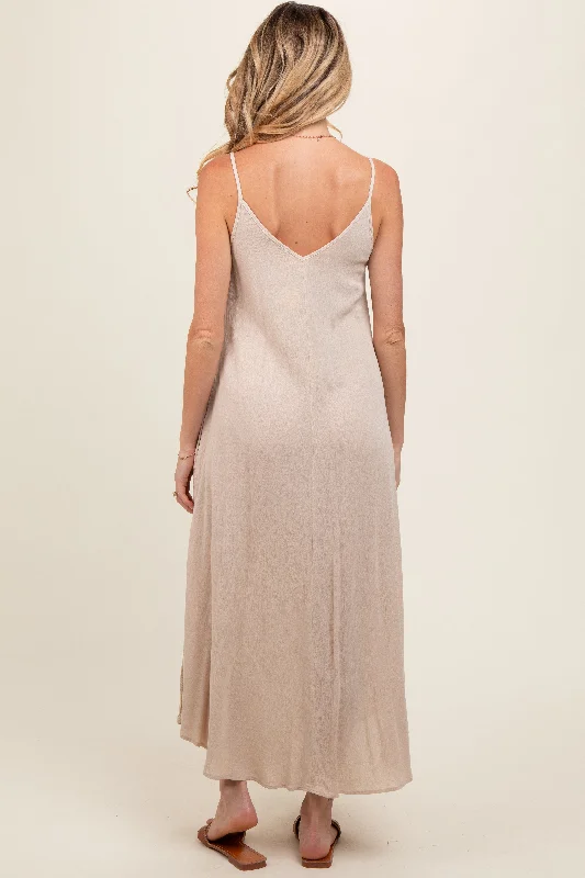 taupe-lightweight-sleeveless-v-neck-maternity-maxi-dress