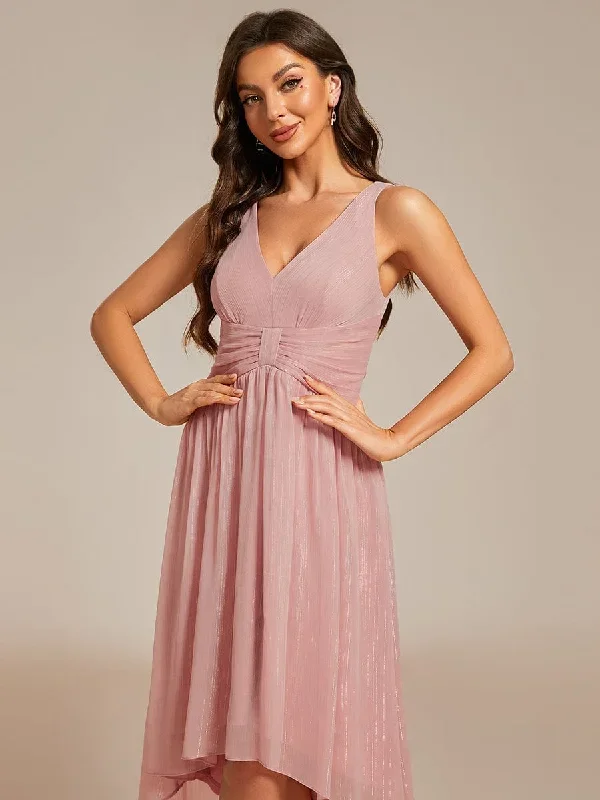 v-neck-high-low-glitter-sleeveless-wedding-guest-dress-with-pleated-eg02135