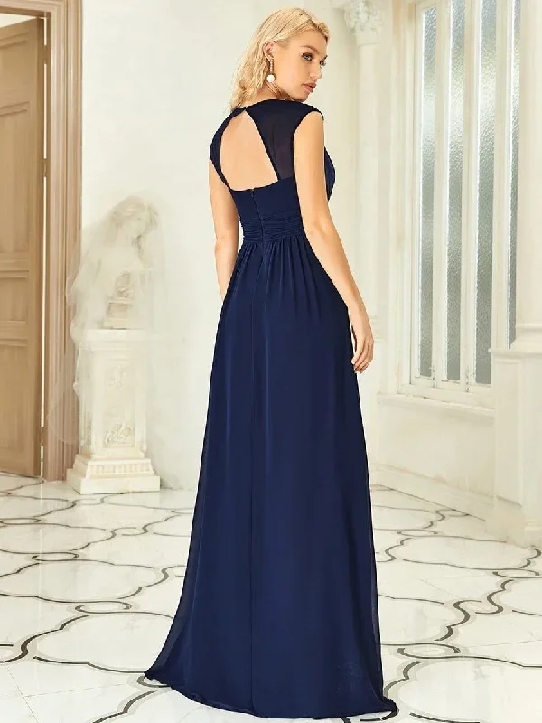 v-neck-sleeveless-beaded-belt-chiffon-a-line-evening-dress-ep08698