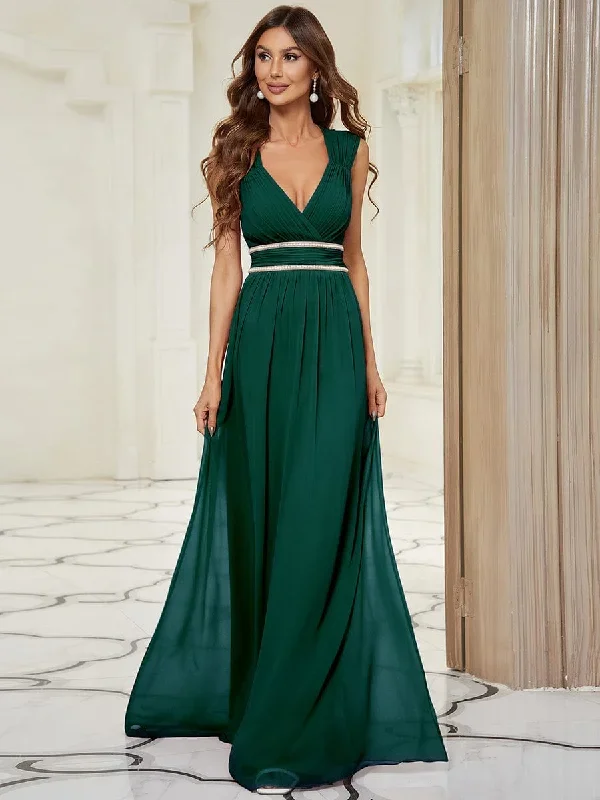 v-neck-sleeveless-beaded-belt-chiffon-a-line-evening-dress-ep08698