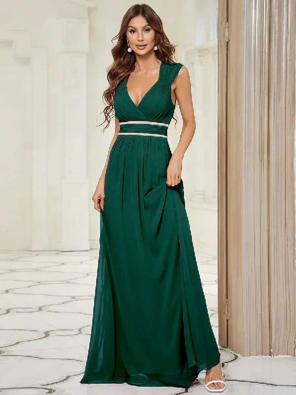 v-neck-sleeveless-beaded-belt-chiffon-a-line-evening-dress-ep08698