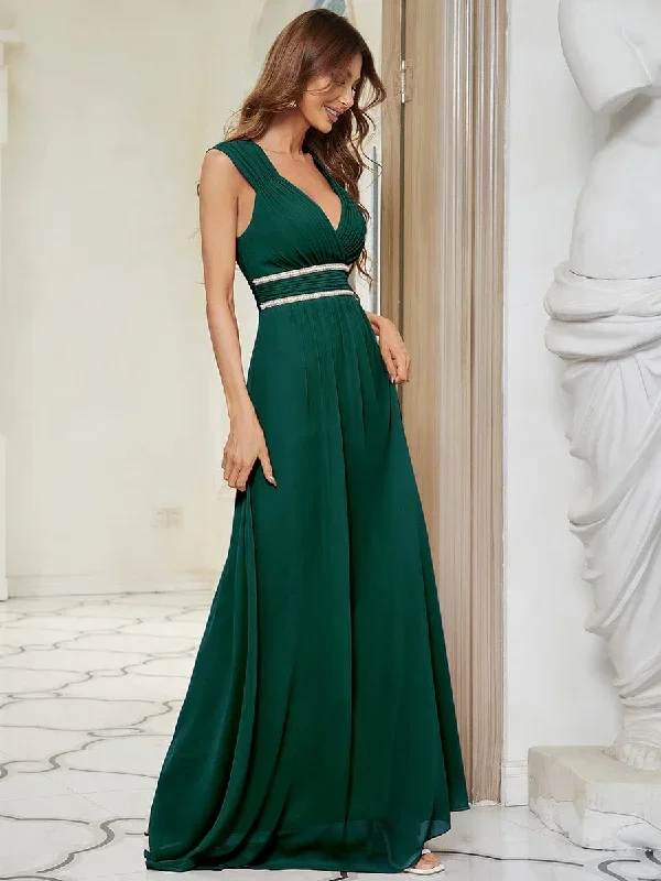 v-neck-sleeveless-beaded-belt-chiffon-a-line-evening-dress-ep08698