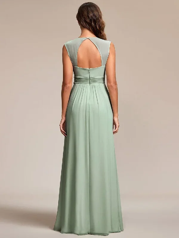 v-neck-sleeveless-beaded-belt-chiffon-a-line-evening-dress-ep08698