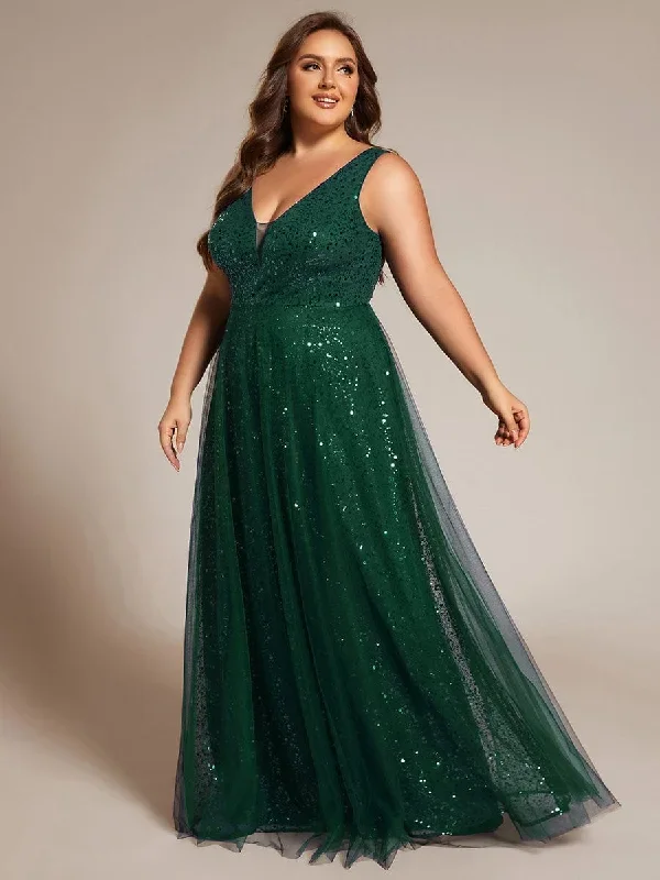 v-neck-sleeveless-high-waist-see-through-sequin-tulle-evening-dress-ee02163