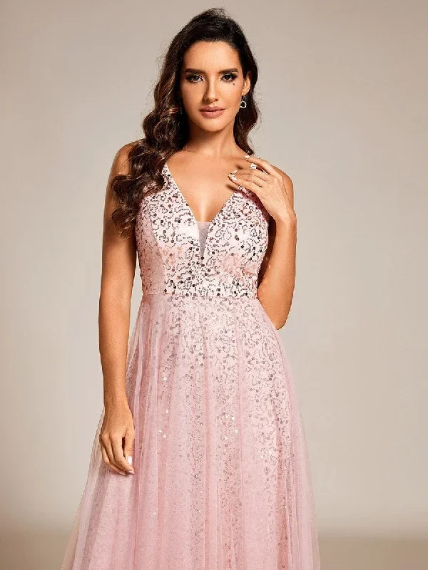 v-neck-sleeveless-high-waist-see-through-sequin-tulle-evening-dress-ee02163