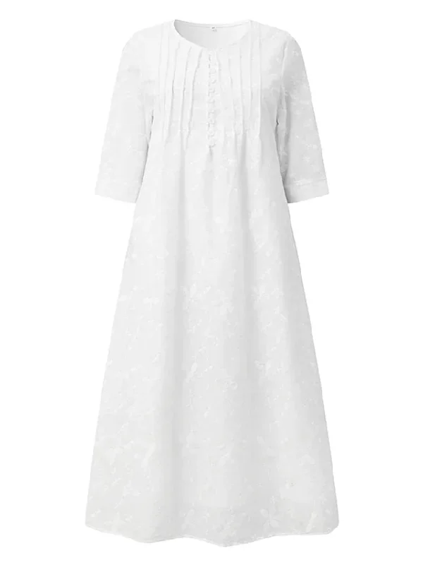 womens-cotton-linen-dress-casual-dress-midi-dress-cotton-casual-mature-outdoor-daily-vacation-v-neck-ruched-pocket-half-sleeve-summer-spring-fall-2023-loose-fit-white-blue-green-plain-s-m-l-xl-2xl