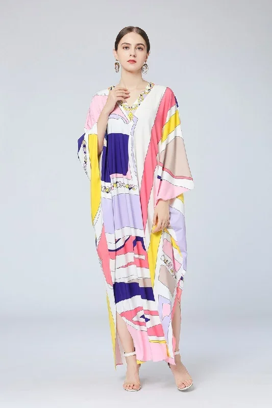 womens-runway-dresses-sexy-v-neck-long-sleeves-printed-high-street-fashion-split-loose-designer-autumn-robes