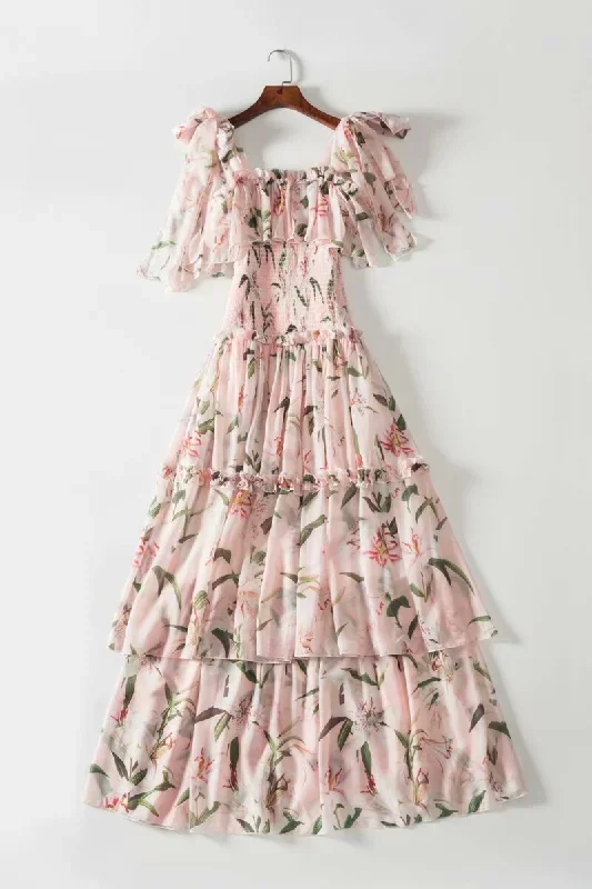 womens-runway-dresses-spaghetti-straps-floral-printed-elastic-waist-tiered-ruffles-fashion-long-designer-dresses