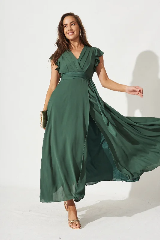 Wynter Maxi Dress In Green