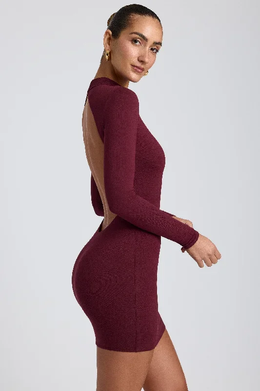 yara-high-neck-mini-dress-plum