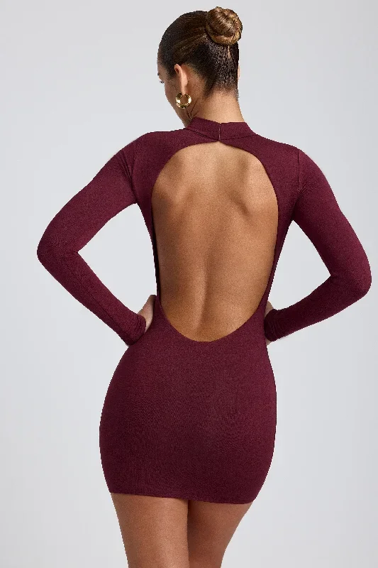 yara-high-neck-mini-dress-plum