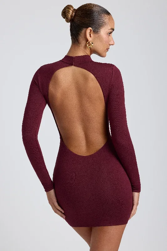 yara-high-neck-mini-dress-plum